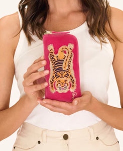 Tiger Velvet Glasses Case