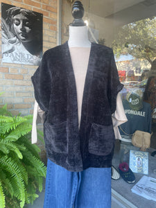 Oliver Kimono Cardigan in Black