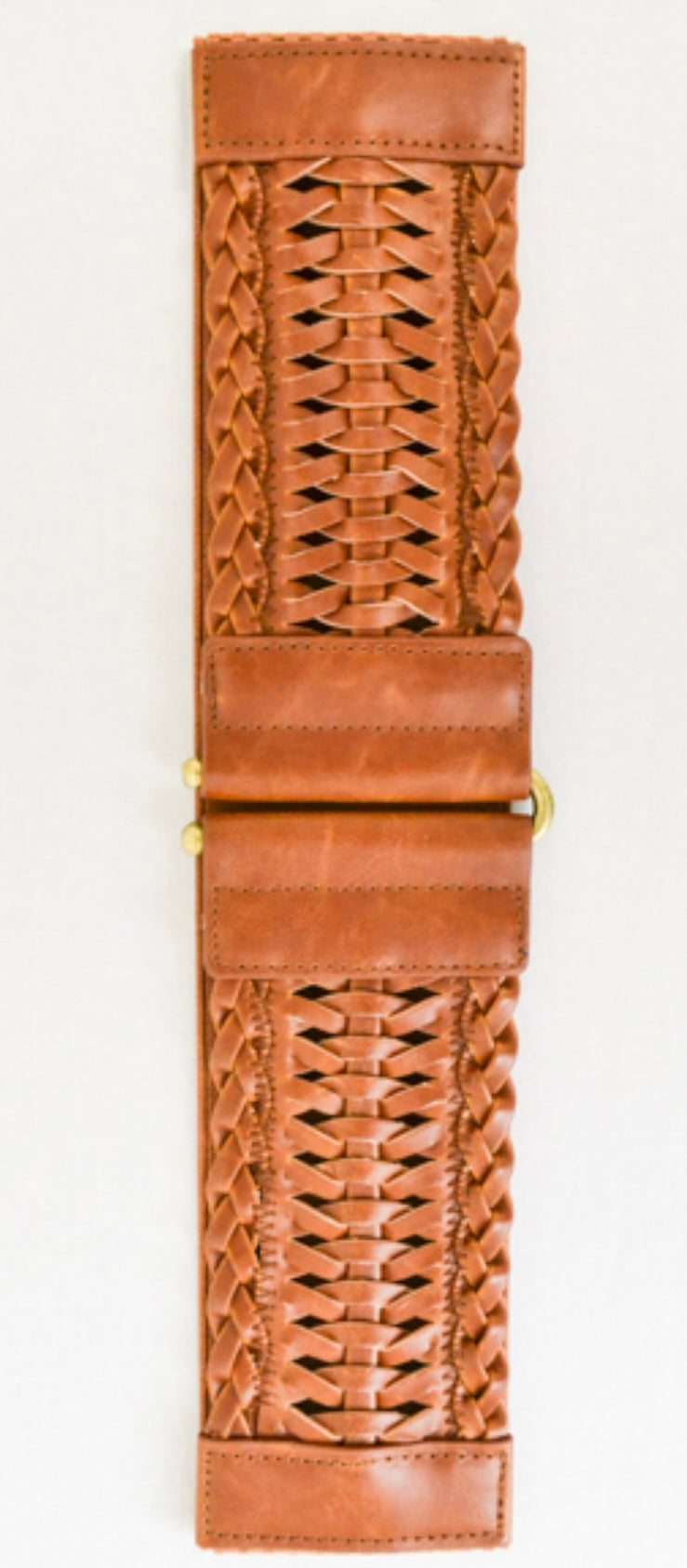 Molly Vegan Leather Waist Belt in Brown