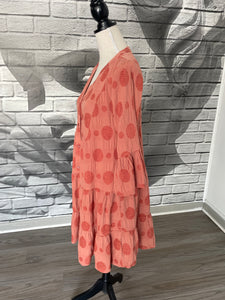 Carmen Gauze Dress in Rose