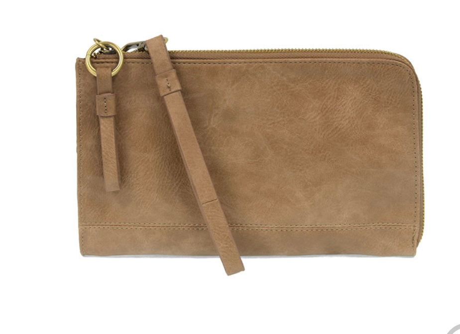 Morgan Convertible Wristlet and Wallet in Tan