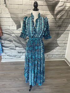 Jackie Maxi Dress in Blue