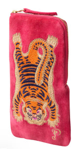 Tiger Velvet Glasses Case