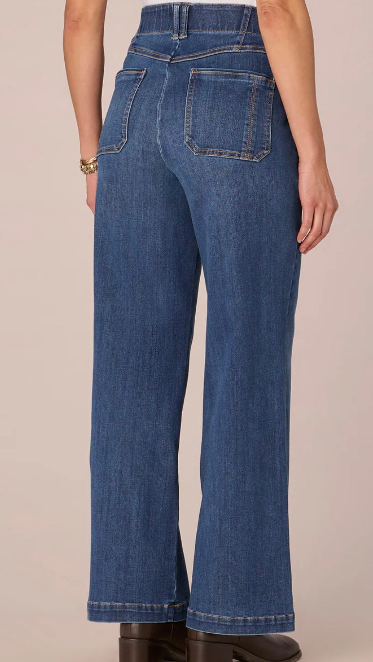 Democracy "Ab'solution Skyrise Center Front Seam Wide Leg Jeans