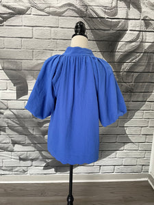 Hadley Blouse in Blue