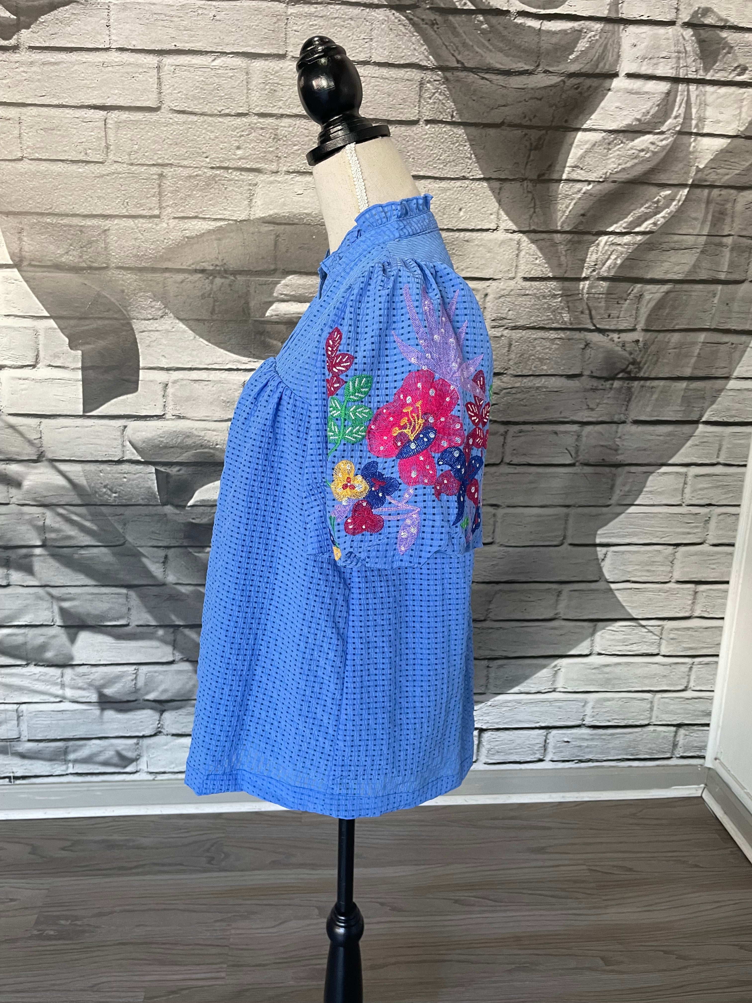 Annie Blouse in Ocean