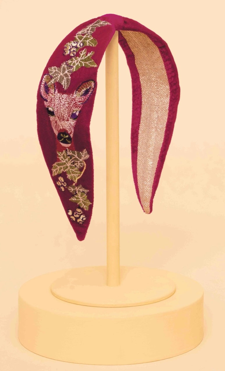 Enchanted Evening Doe Embellished Velvet Headband