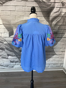 Annie Blouse in Ocean