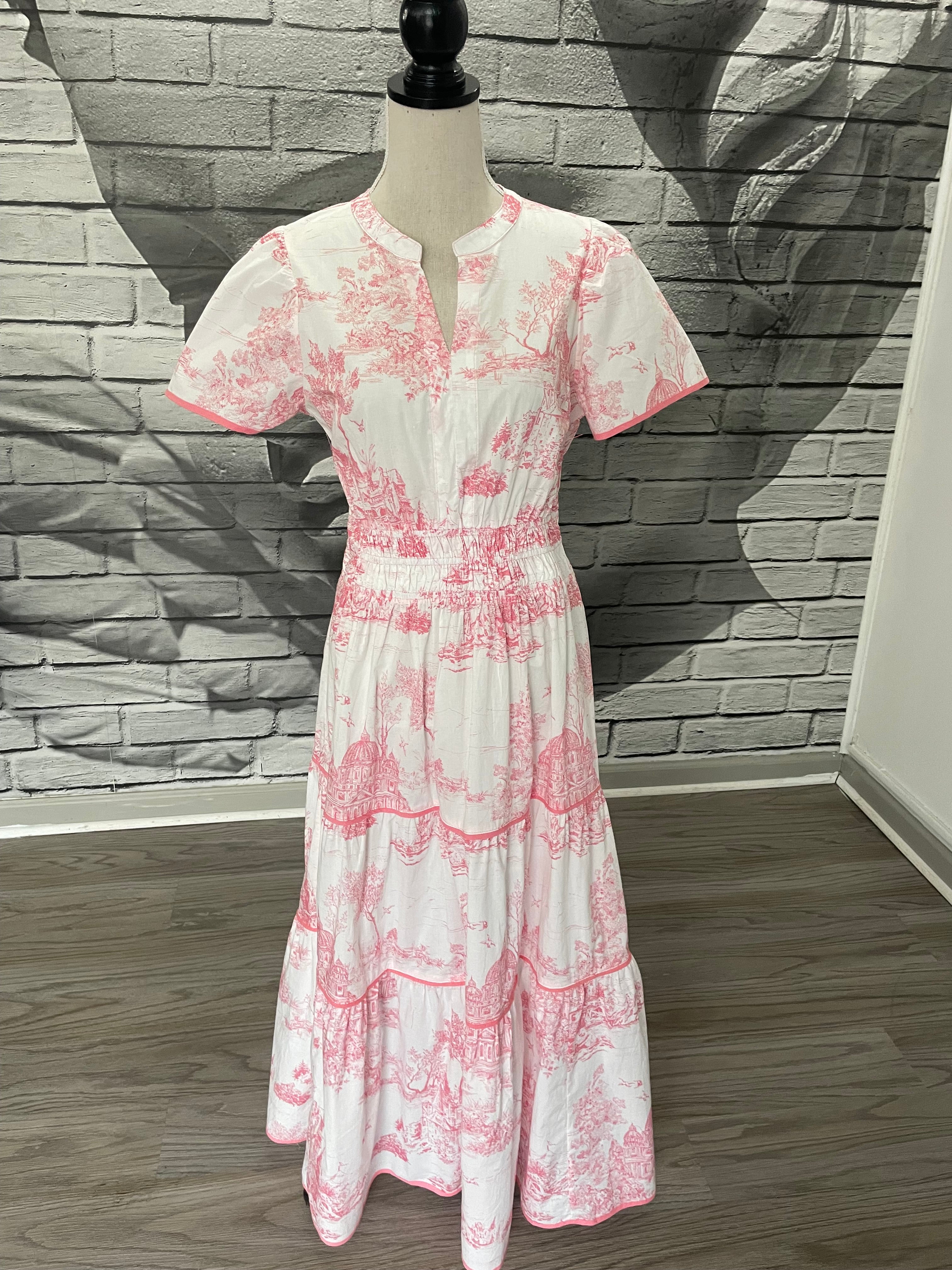 Julie Toile Maxi Dress