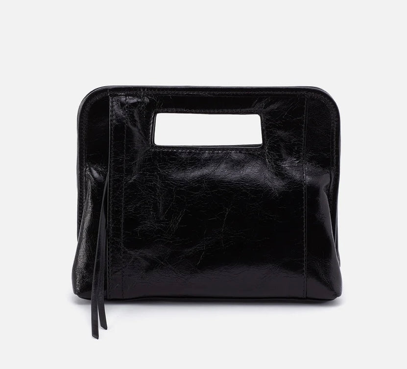 Ace Hobo Clutch Bag in Black