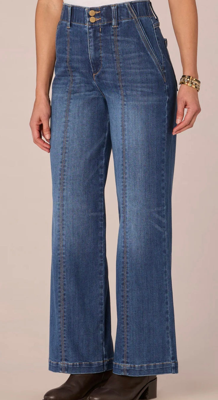 Democracy "Ab'solution Skyrise Center Front Seam Wide Leg Jeans