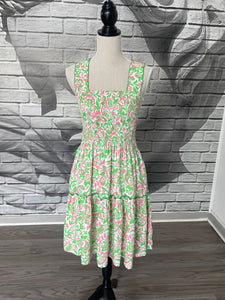 Lucy Dress in Lime Paisley