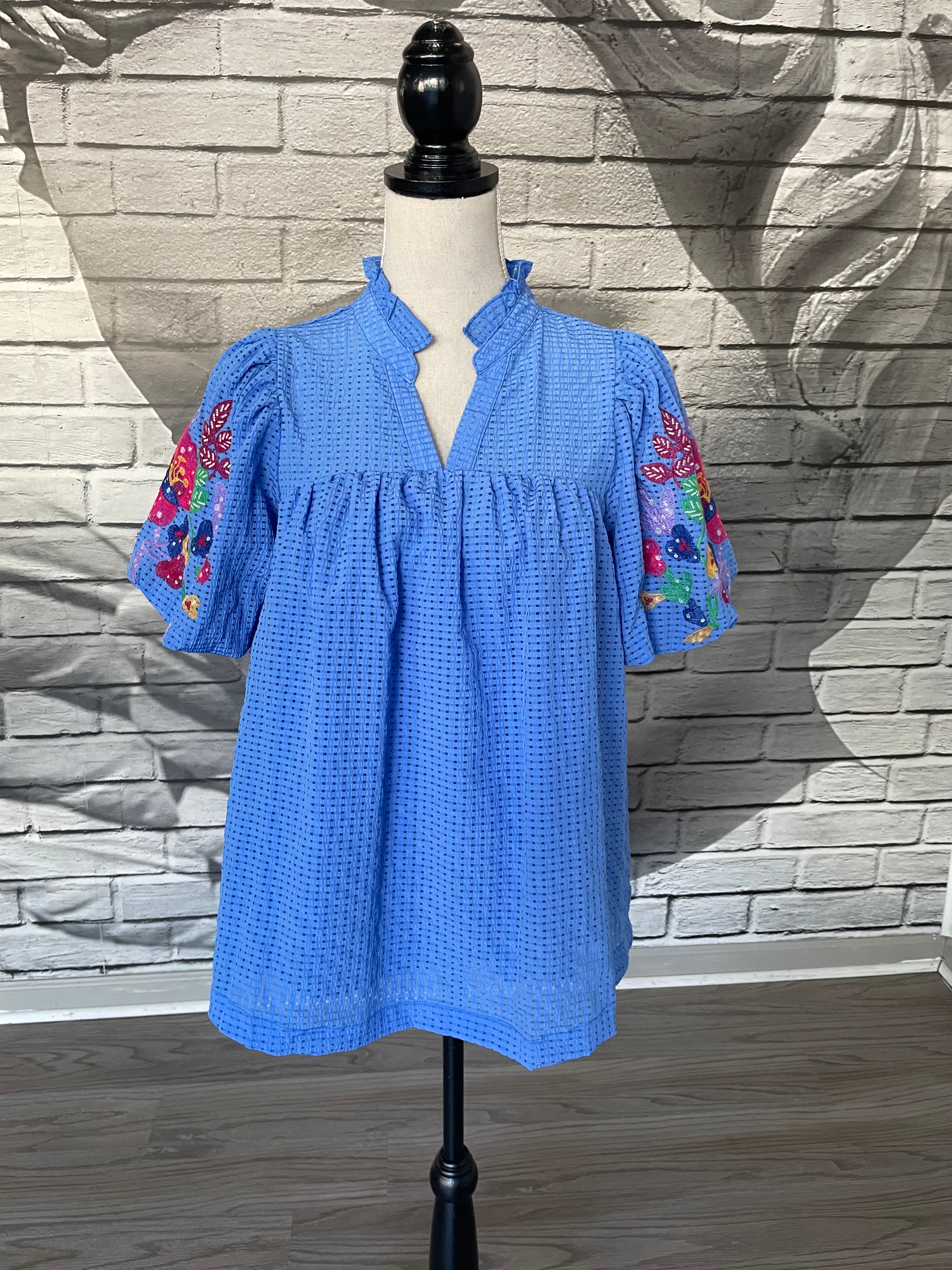 Annie Blouse in Ocean