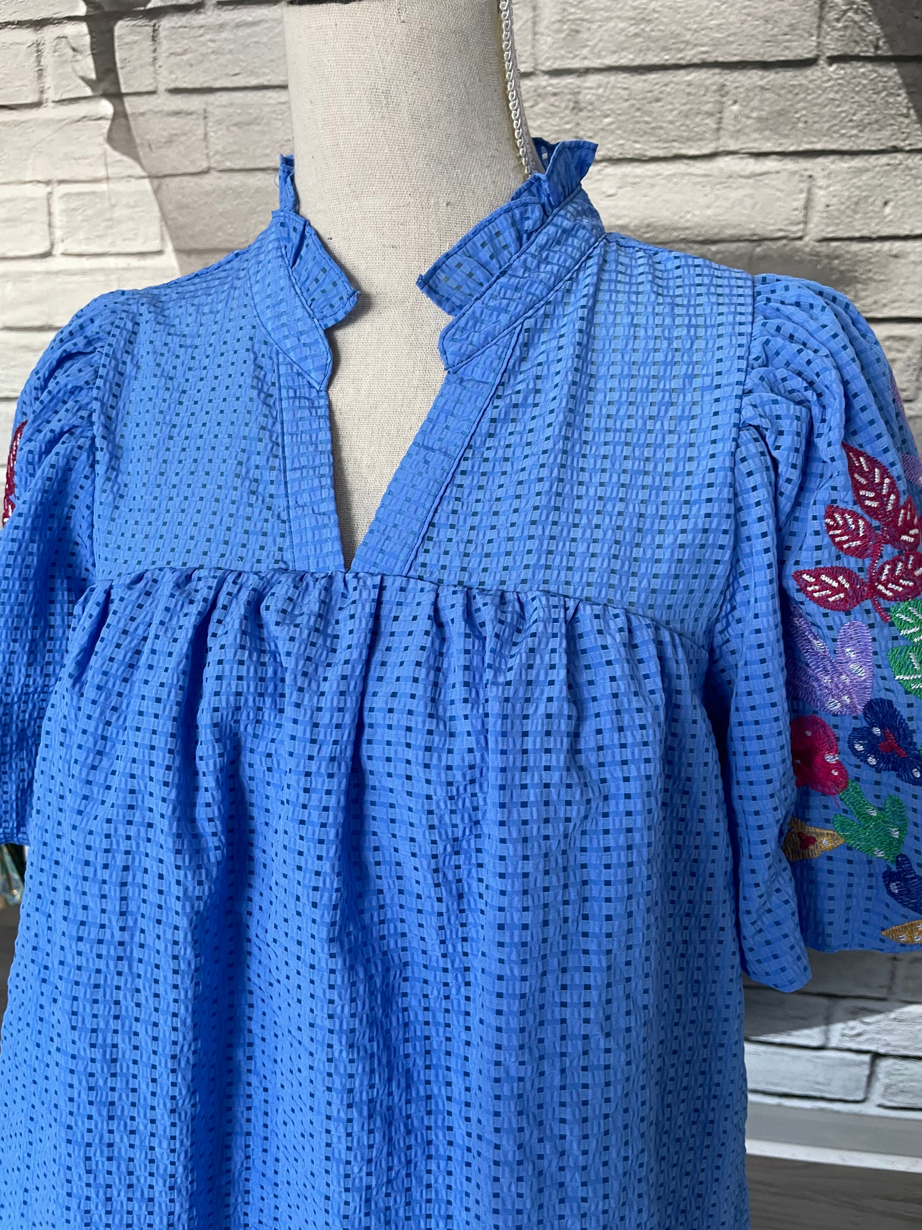 Annie Blouse in Ocean