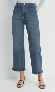 Trouser Wide Leg in Mid Denim