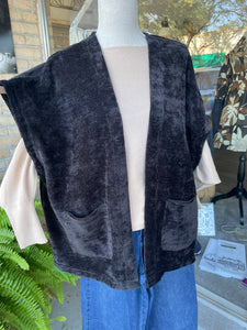 Oliver Kimono Cardigan in Black