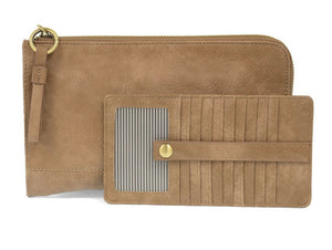 Morgan Convertible Wristlet and Wallet in Tan