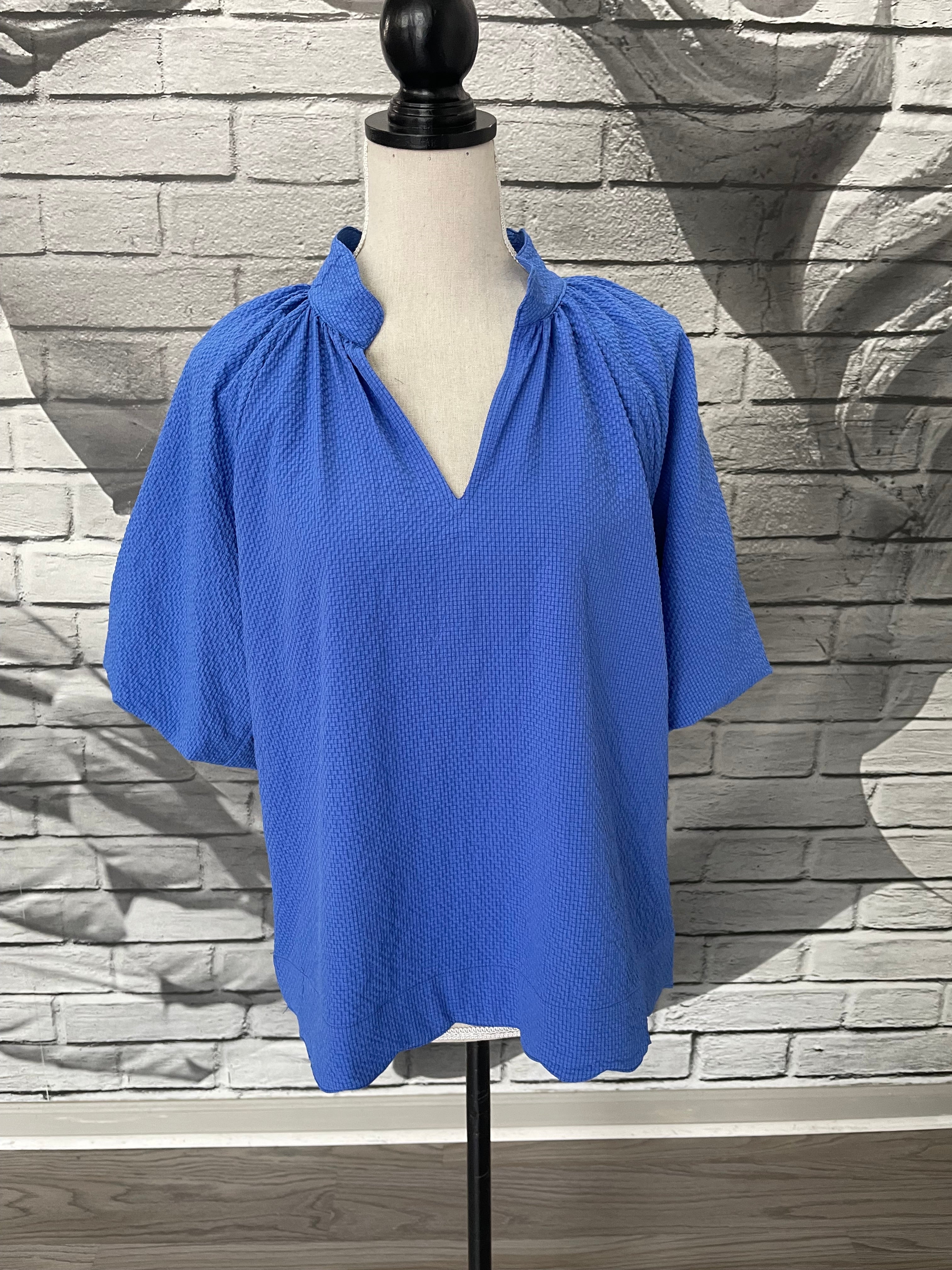 Hadley Blouse in Blue