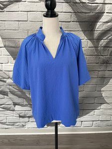 Hadley Blouse in Blue