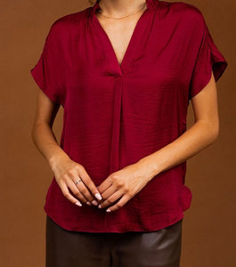 Lauren Blouse in Garnet