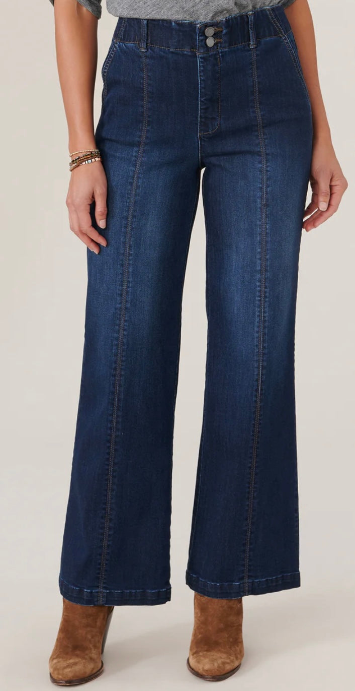 Democracy "Ab"solution Skyrise Wide Leg Jeans with Center Front Seam