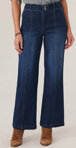 Democracy "Ab"solution Skyrise Wide Leg Jeans with Center Front Seam