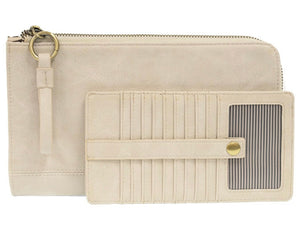 Morgan Convertible Wristlet and Wallet in Linen