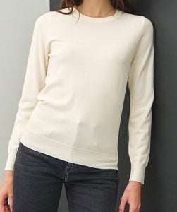 Reid Knit Blouse in Cream