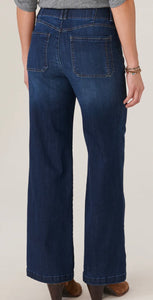 Democracy "Ab"solution Skyrise Wide Leg Jeans with Center Front Seam