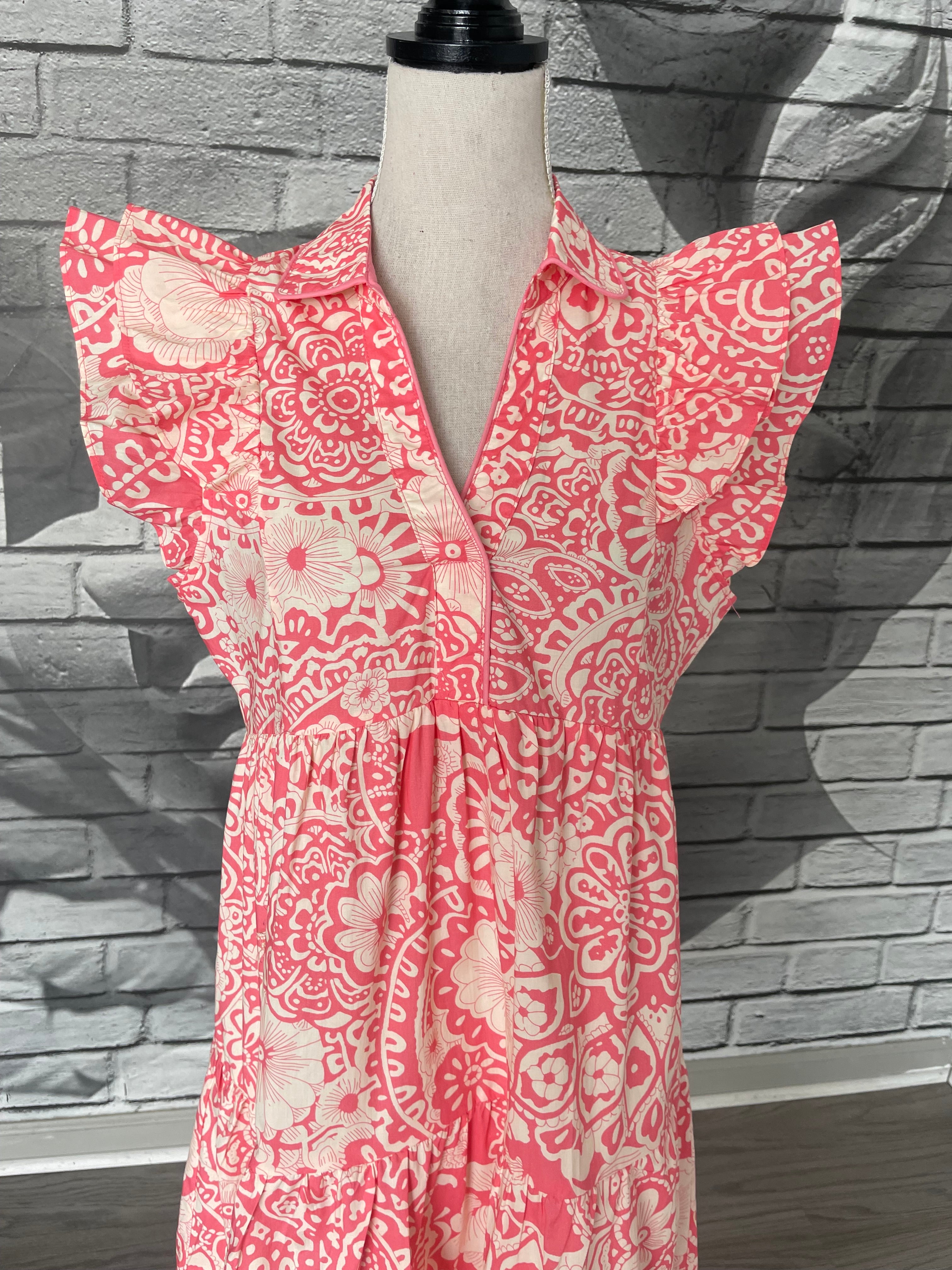 Morgan Dress in Watermelon